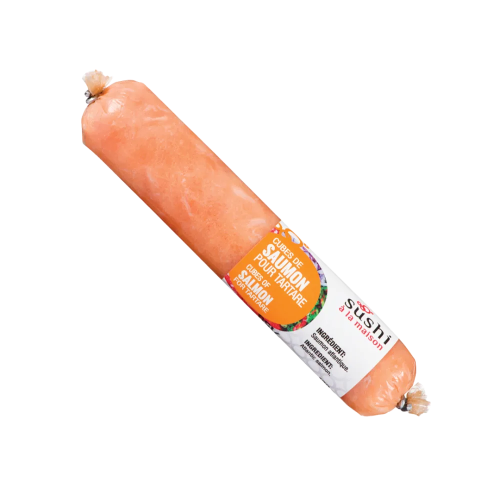 Cubes de saumon pour tartare