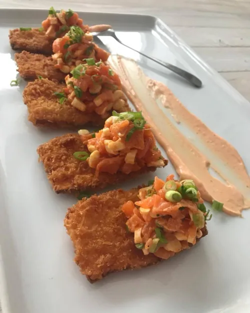 Tartare aux 2 saumons BBQ