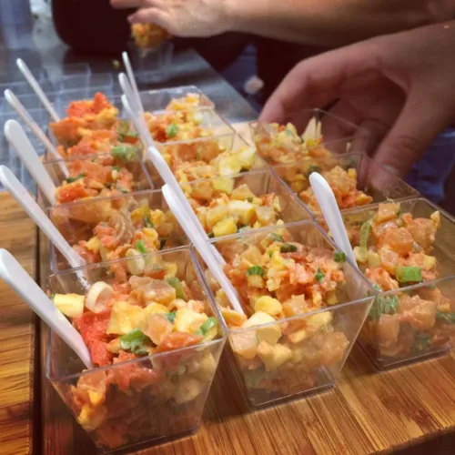 Tartare saumon torlillons