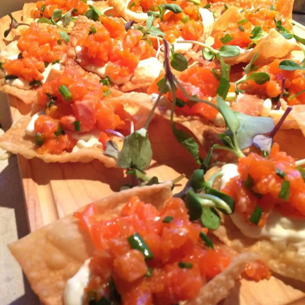 Tartare gingembre et creme fraiche