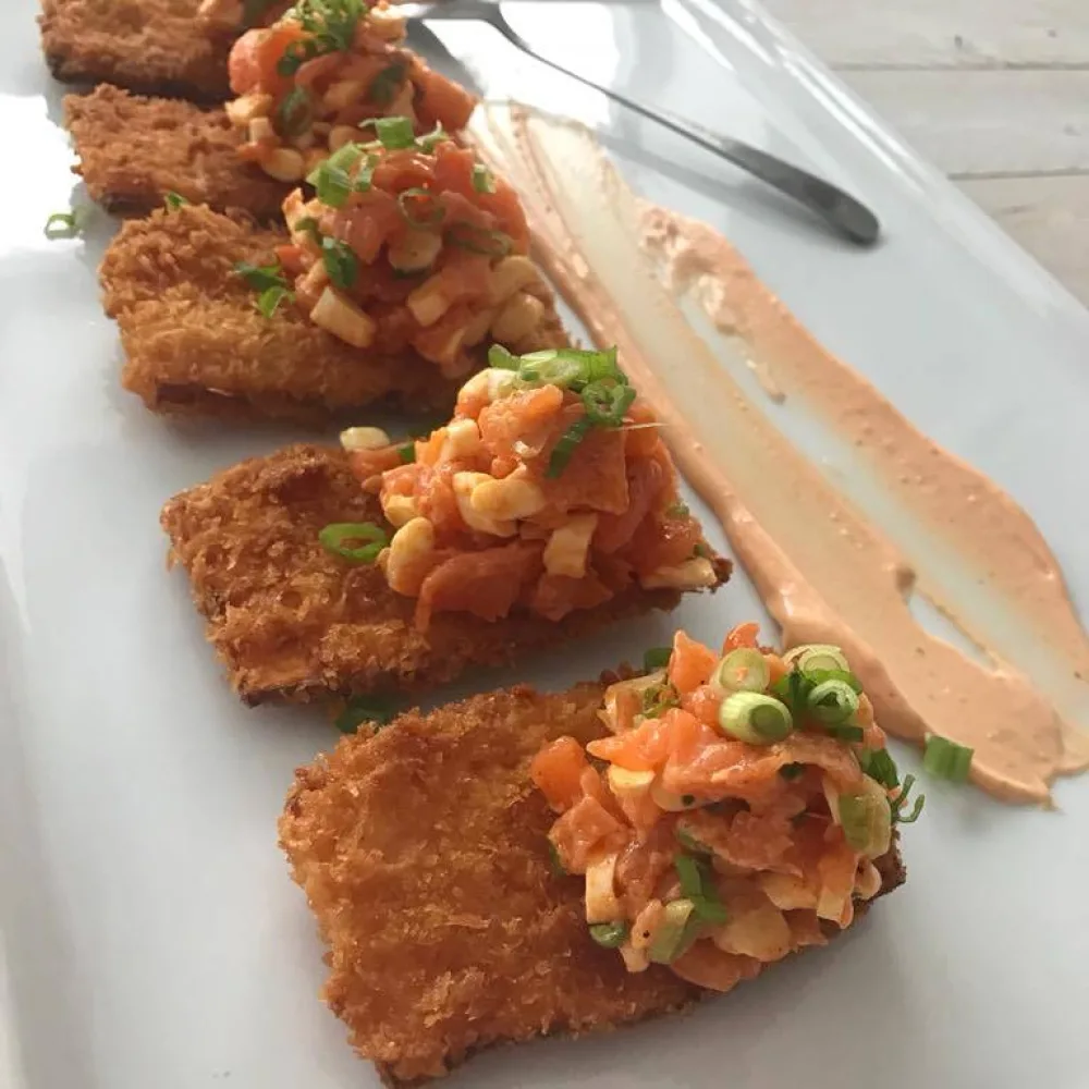 Tartare aux 2 saumons BBQ