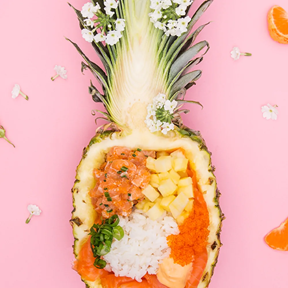 Saumon dans ananas