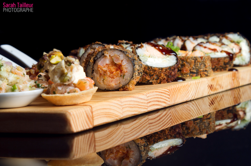 “Sushi à la maison” sur le site de Sarah T. Photographe