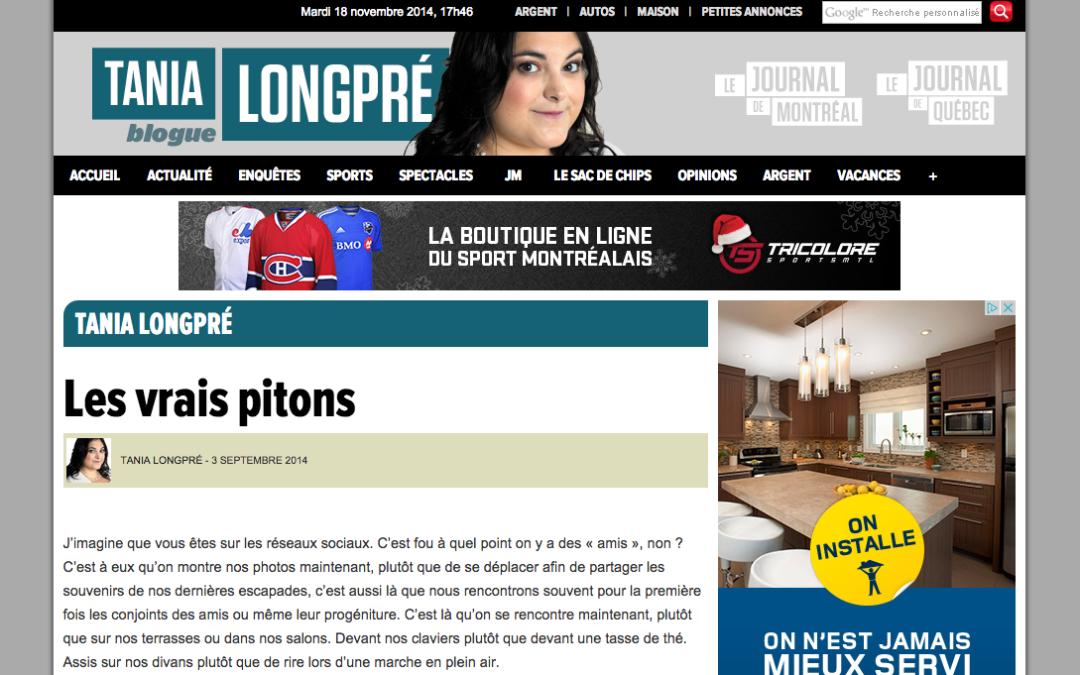 Le livre “Sushi à la maison” sur le site de Tania Longpré