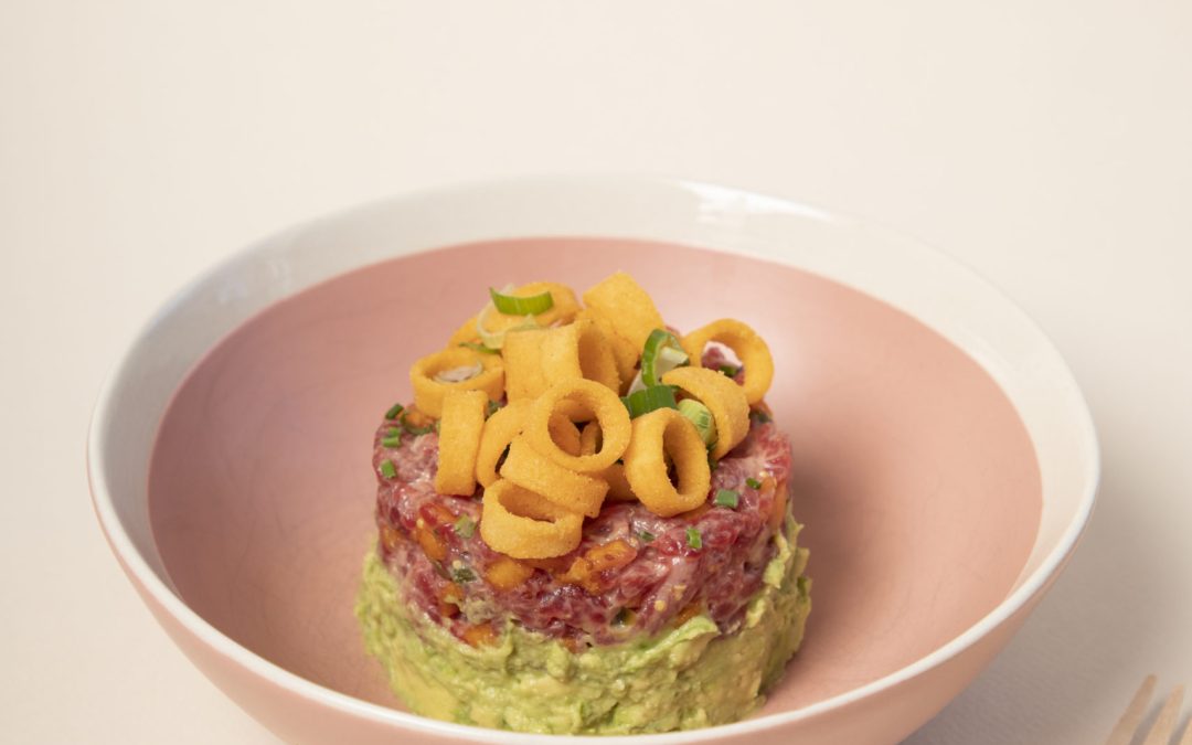 Tartare de boeuf, Ringolos et guacamole (recette du magazine #2)