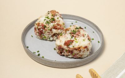 Onigiris bacon et fromage à la crème