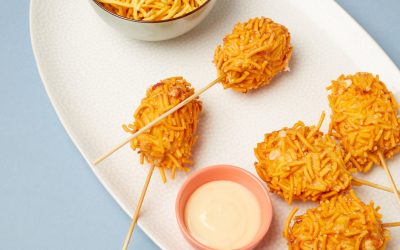 Pogos de fromage aux nouilles chinoises